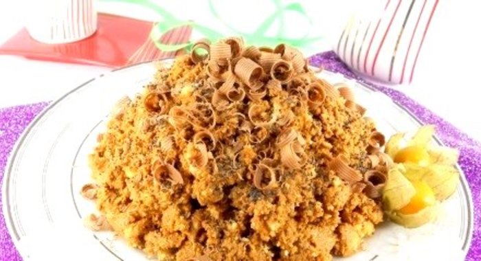 Муравейник без выпечки с печеньем