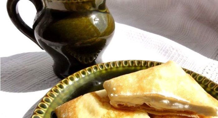 Блинчики на сгущенном молоке