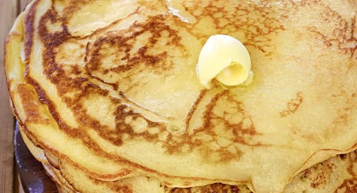 Пышные дрожжевые блины