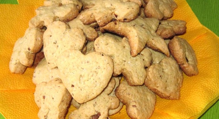 Песочное печенье с грецкими орехами