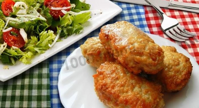 Котлеты тушеные куриные