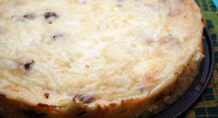 Картофельная запеканка с грибами