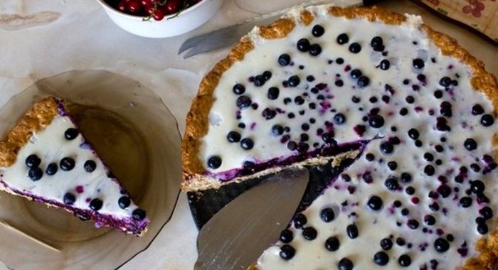 Черничный пирог-желе