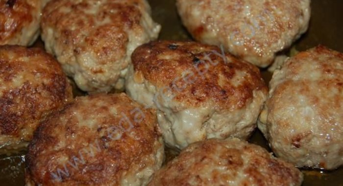 Котлеты из свинины и говядины