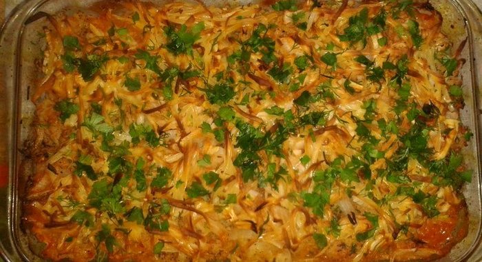 Запеканка из двух видов капусты