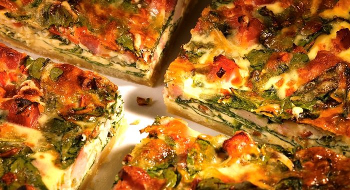 Киш лорен со шпинатом