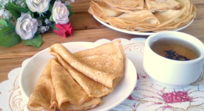 Блинчики без дрожжей