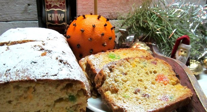 Рождественский кекс с мандарином