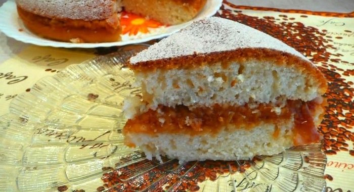 Пирог в мультиварке без яиц