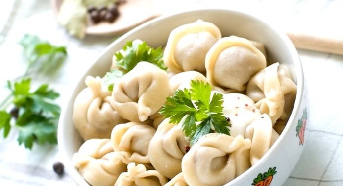 Пельмени в горшочках в микроволновке