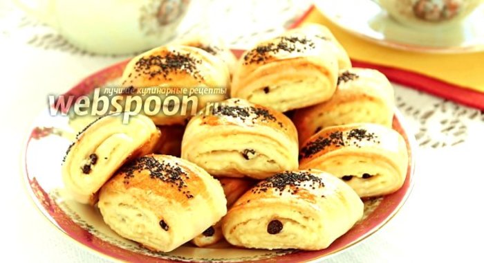 Творожные рулетики с изюмом