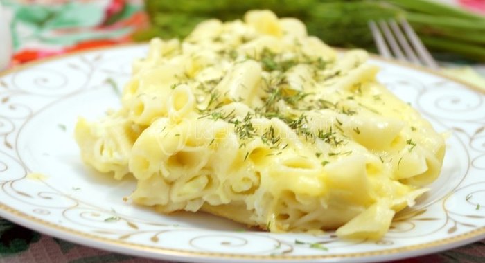 Запеканка из макарон с яйцами