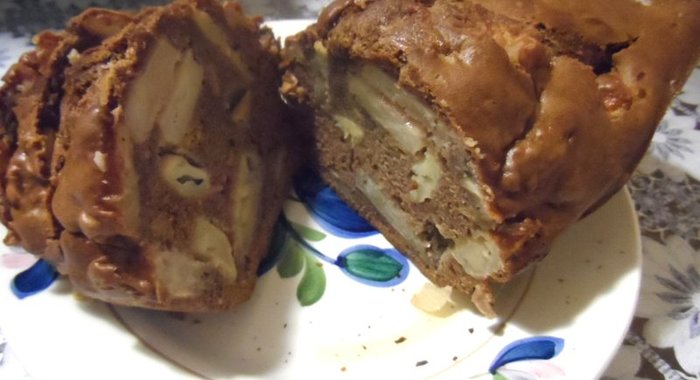 Кекс пышный с яблоками