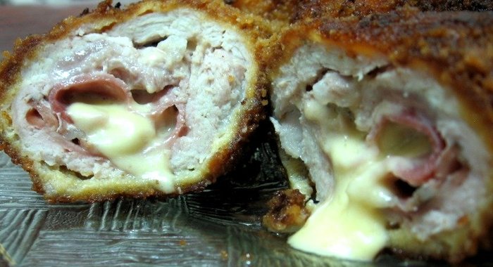 Котлеты с ветчиной и сыром