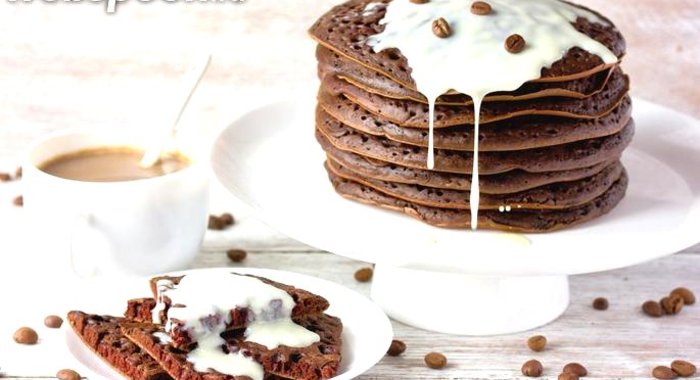 Шоколадно-кофейные блины