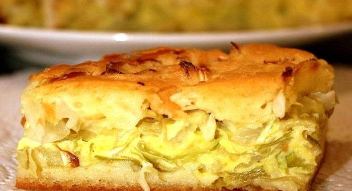 Капустный пирог в мультиварке