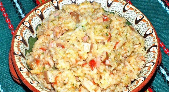 Ризотто с беконом