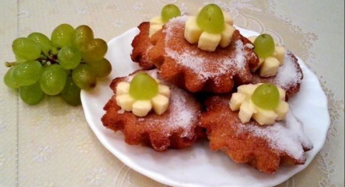 Полезные овсяно-банановые кексики