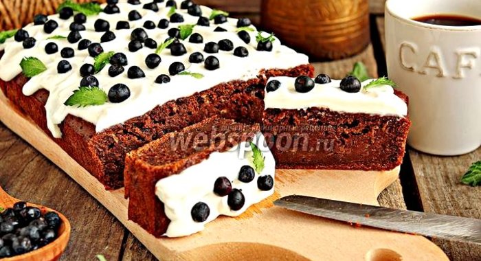 Кекс шоколадный с кабачком