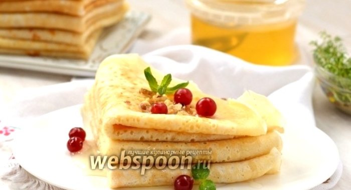 Блины на сыворотке без яиц