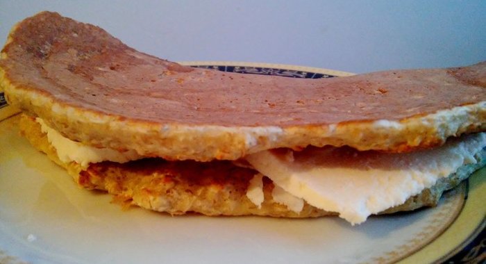 Овсяноблин с адыгейским сыром