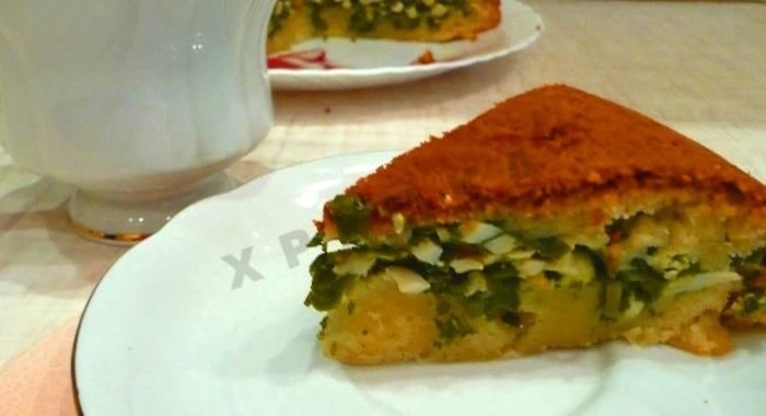 Заливной пирог в мультиварке