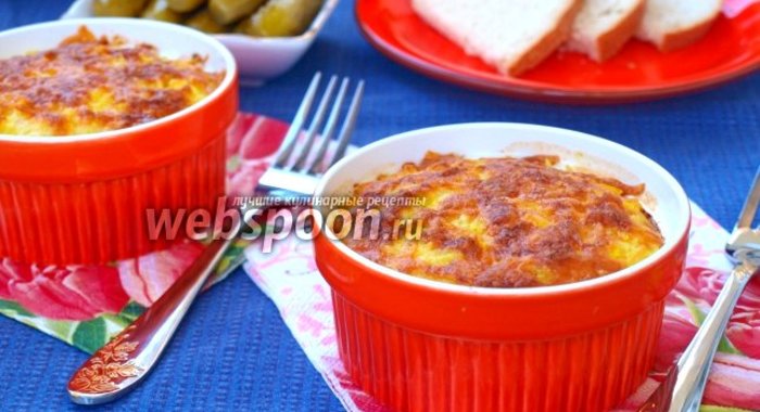 Запеканка из риса и курицы