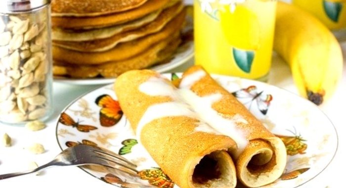 Банановые блины с кардамоном