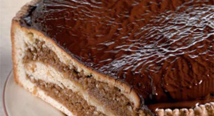 Пирог Мишка с орехово-белковой начинкой