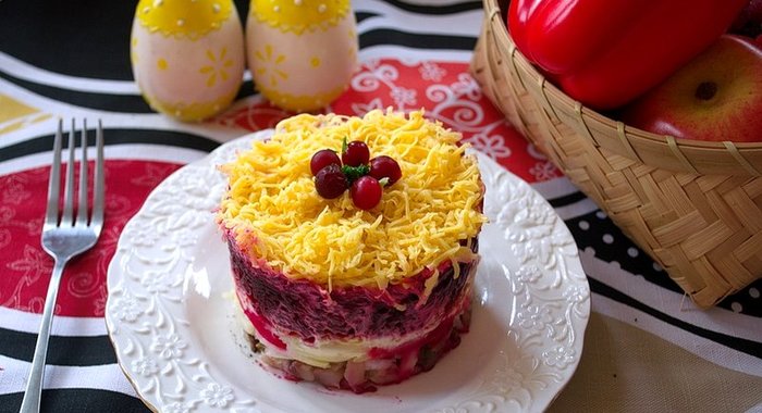 Селедка под шубой порционная