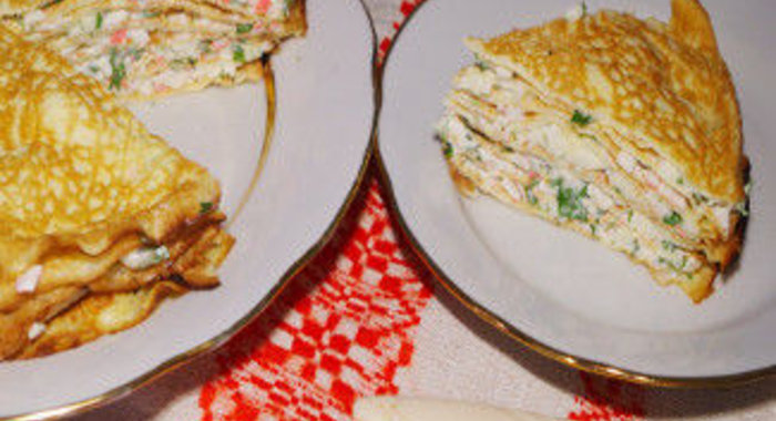 Блинный торт Нежность