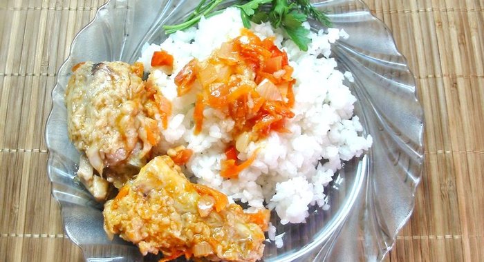 Минтай под овощным маринадом