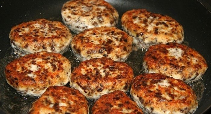 Котлеты из опят