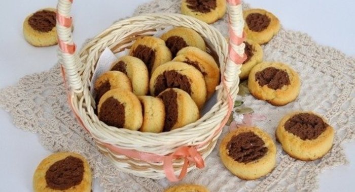 Двухцветное печенье