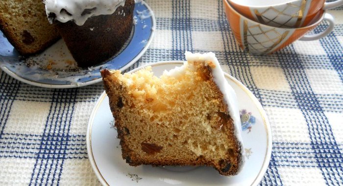 Кекс с глазурью