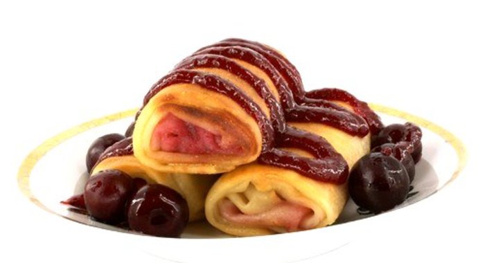 Блинчики с черешней