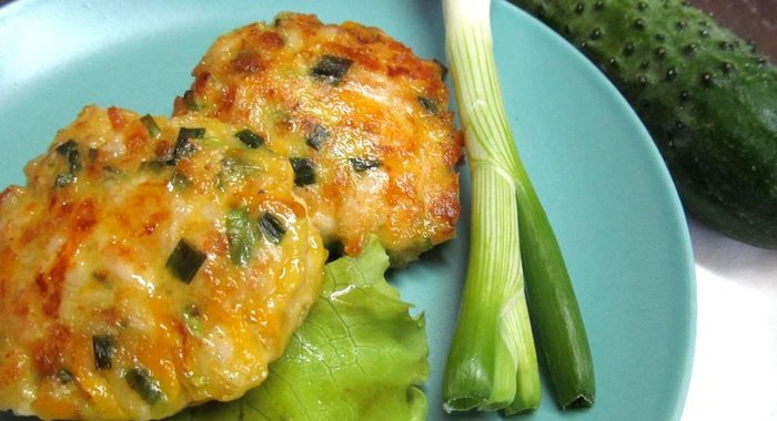 Куриные котлеты с овощами