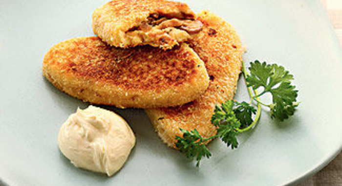 Картофельные котлеты с грибами