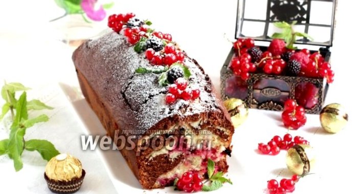 Шоколадно-смородиновый кекс