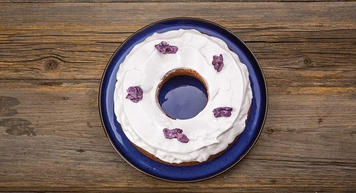 Фиалковый кекс