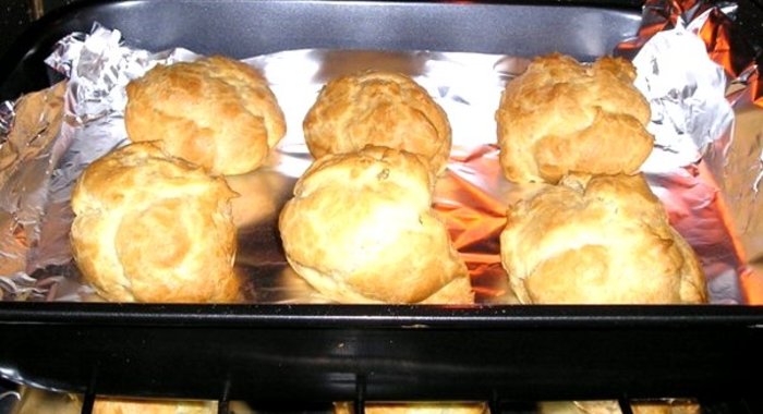 Заварное тесто с творогом