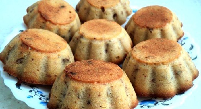 Кексы с грушей и клюквой