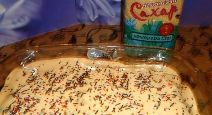 пирог ЛЕНИВАЯ ВИШНЯ