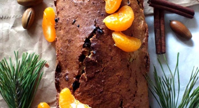 Мандариновый рождественский кекс