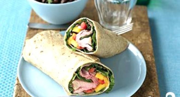 Рулеты с говядиной и манго