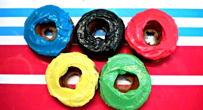 Пончики Олимпийские кольца