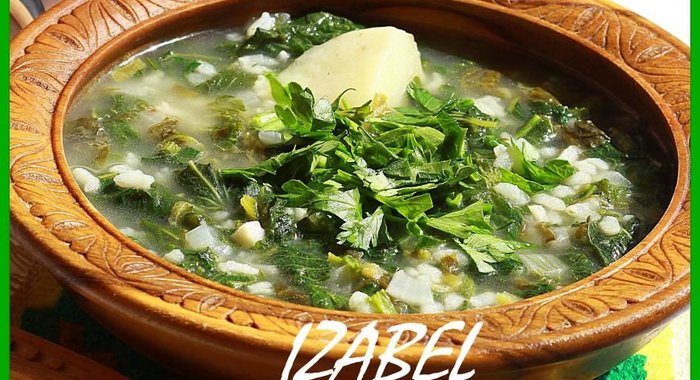 Суп с крапивой и булгуром