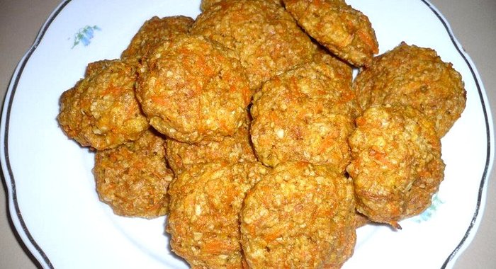 Постное морковное печенье