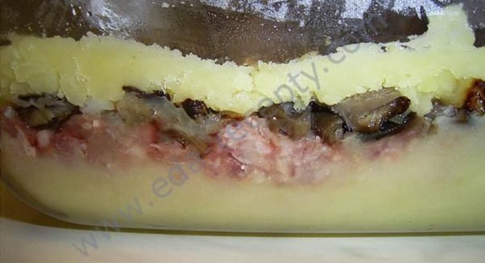 Запеканка с фаршем