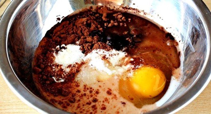 Шоколадный кекс в кружке за 5 минут